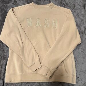 NASH Women's Beige Crewneck Sweatshirt